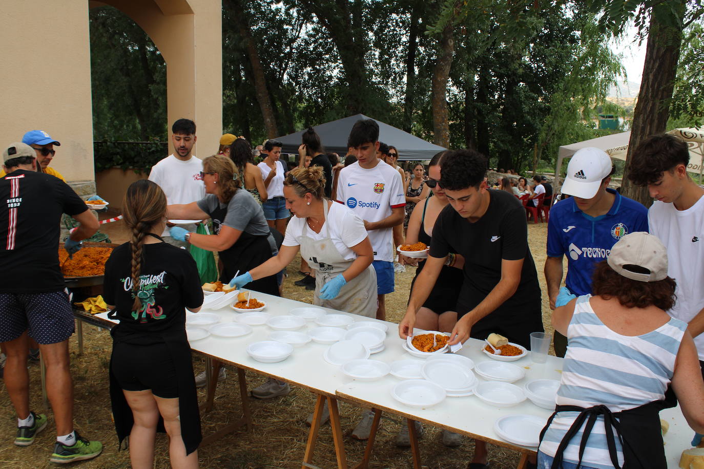 Sabrosa paella junto a las aguas del Tormes