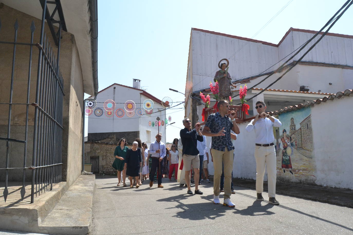 San Lorenzo preside el día grande de La Zarza de Pumareda