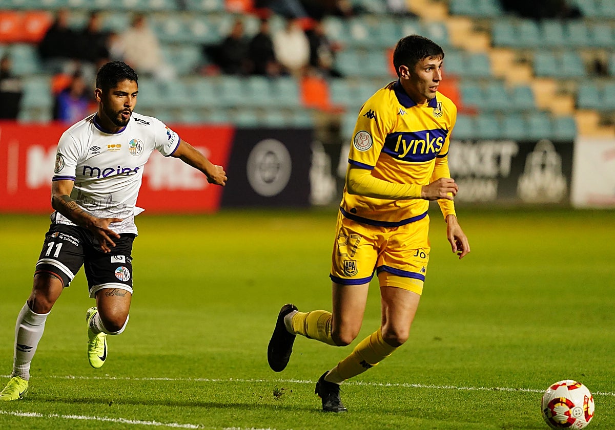 Álvaro Santiago, nuevo refuerzo de Unionistas, jugando el pasado curso en el Helmántico.
