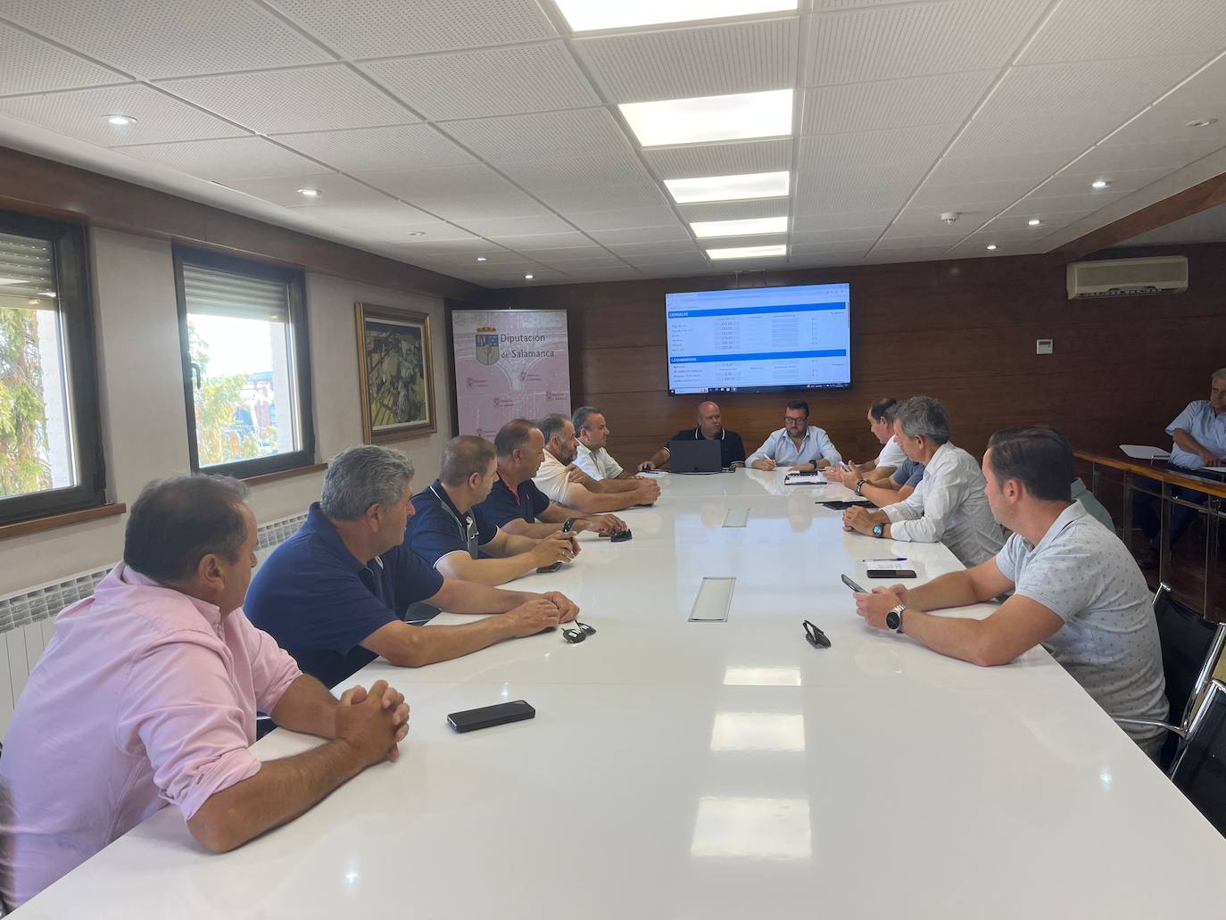 Imagen de la Lonja de Salamanca de este lunes, 11 de agosto.