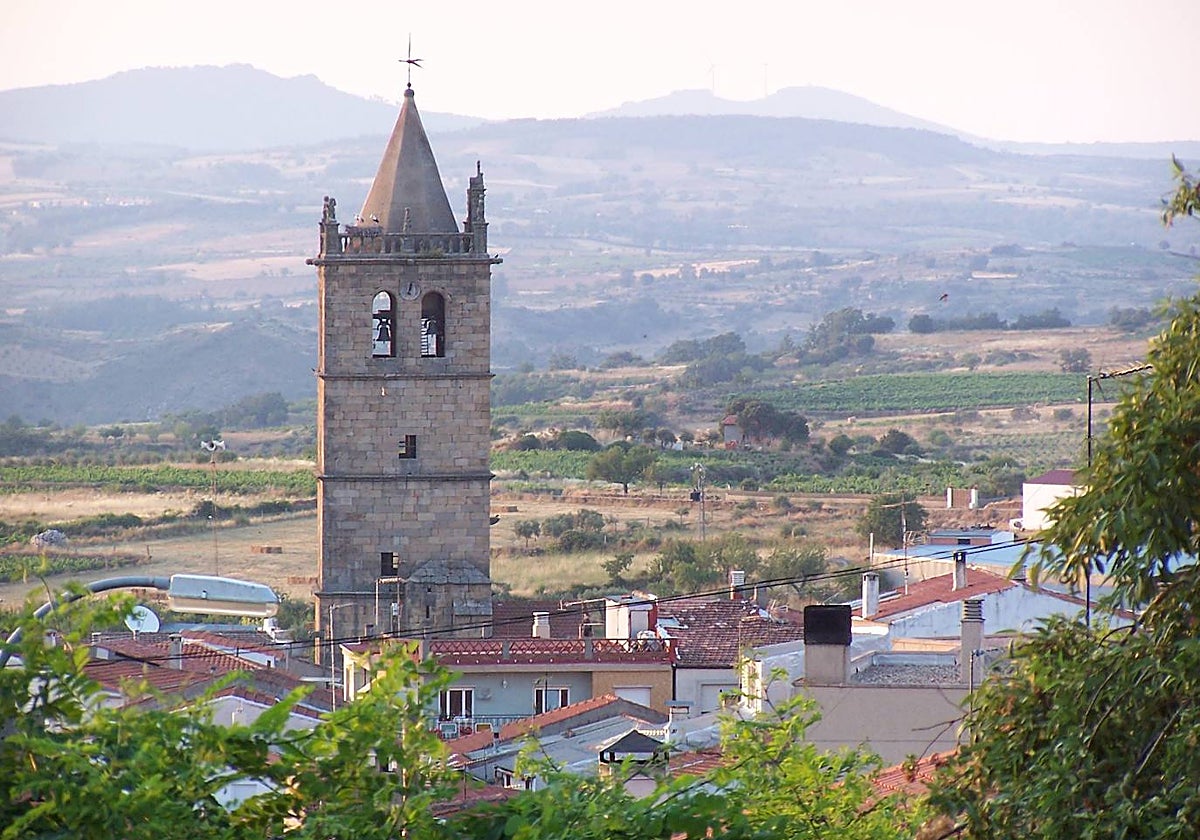 Vista general del municipio de Aldeadávila de la Ribera.