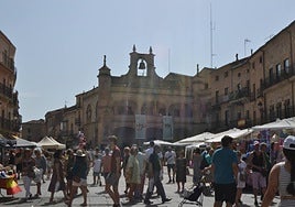 La Plaza Mayor estuvo con un gran ambiente durante el día.