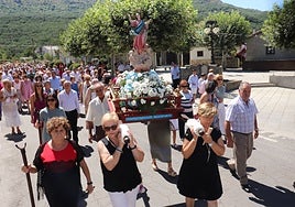 Imagen de la procesión con la imagen de Nuestra Señora de la Asunción celebrada el año pasado.