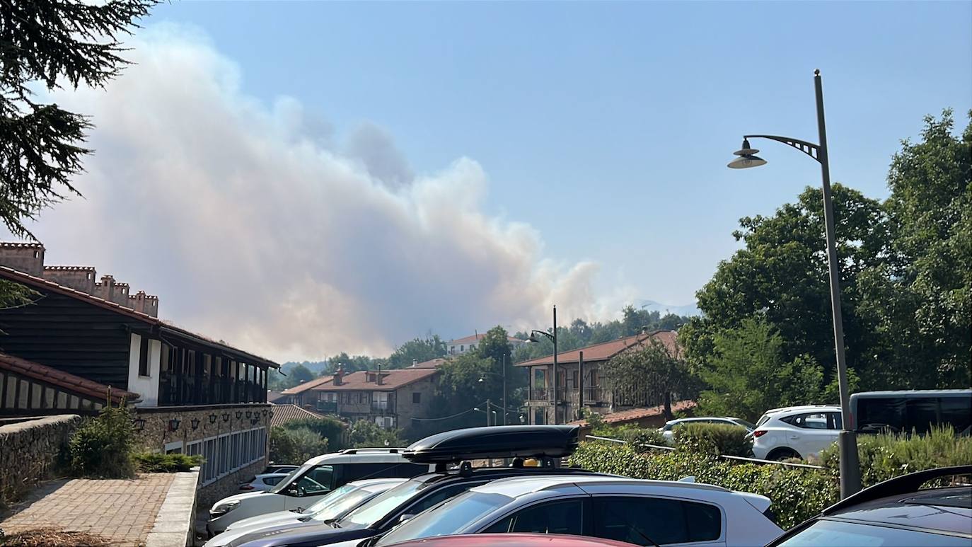 Así están siendo las labores de extinción del terrible incendio de La Alberca
