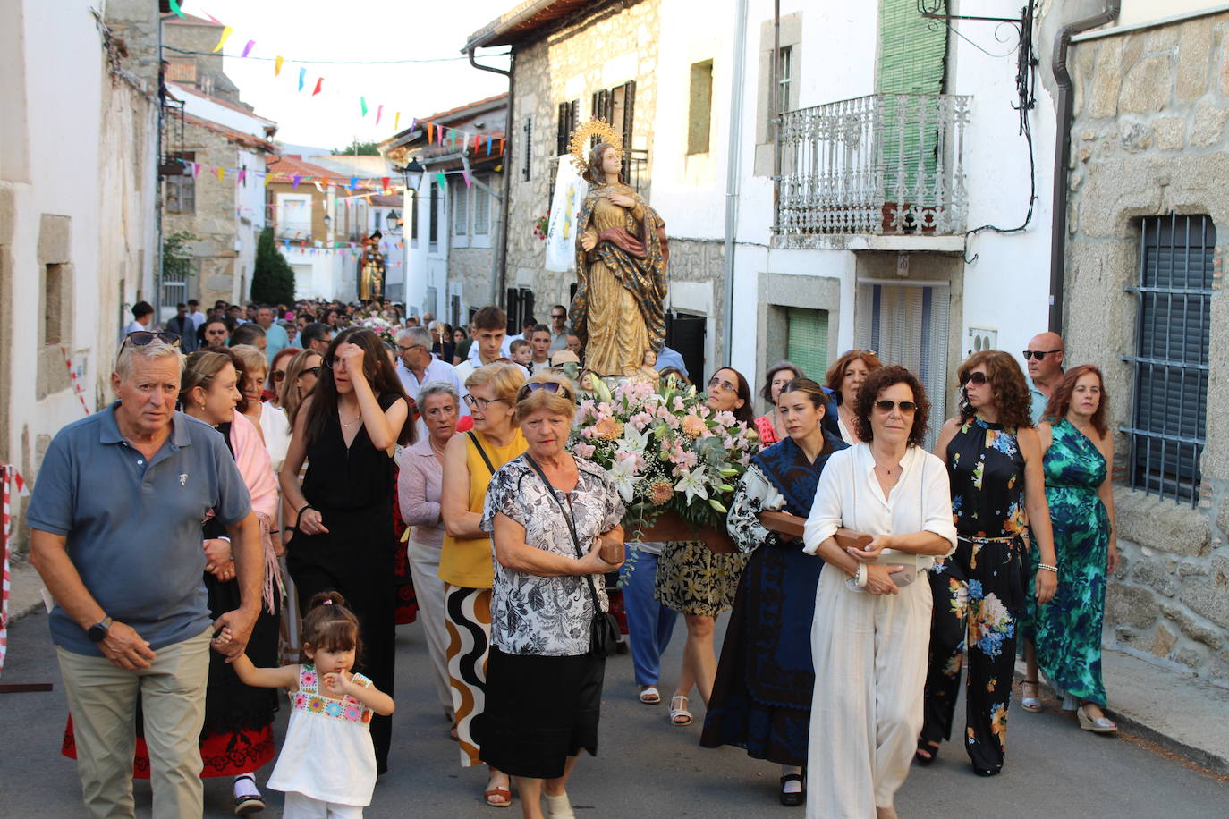 Puente del Congosto honra a la Virgen de la Asunción como antesala del día grande en honor a San Roque