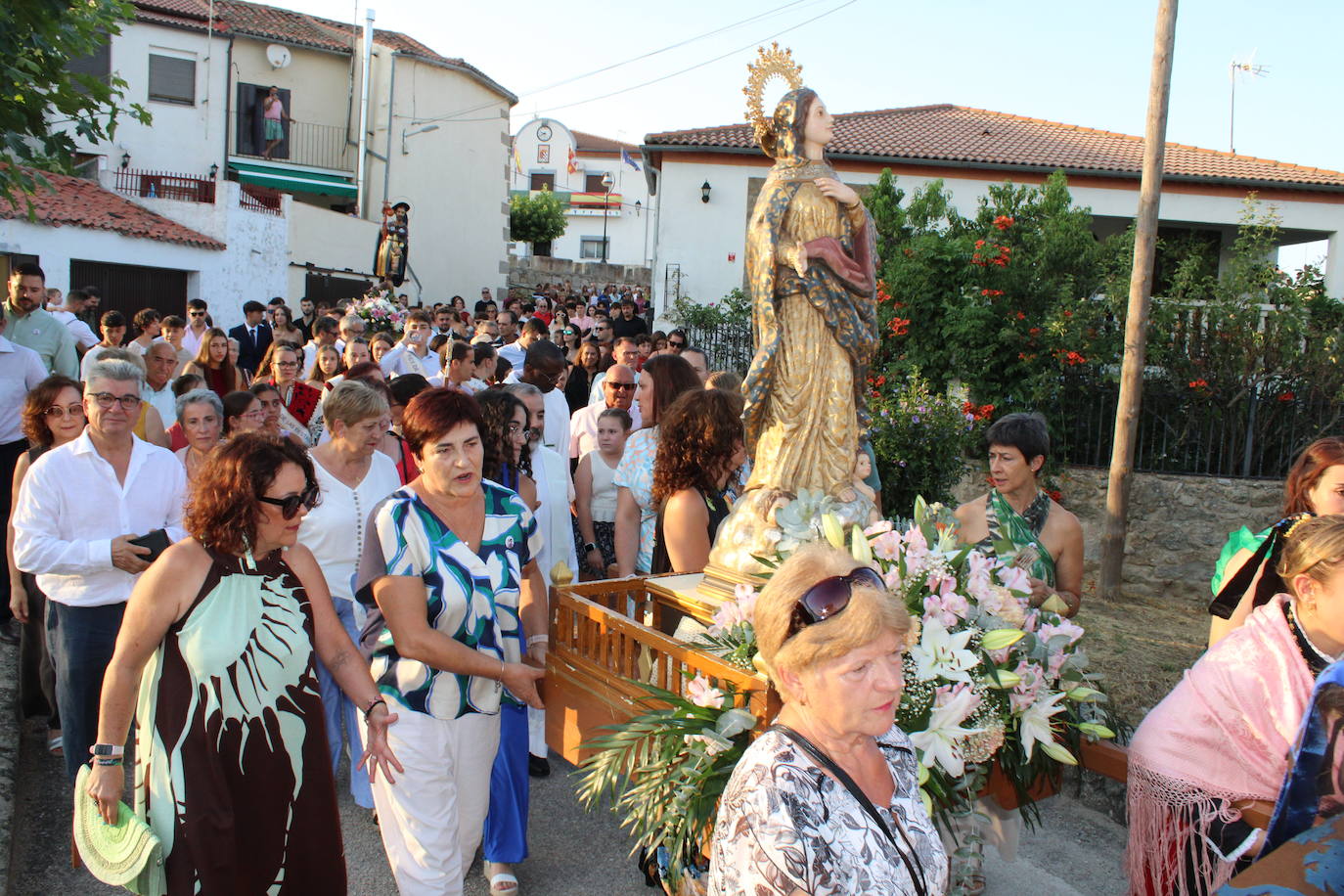 Puente del Congosto honra a la Virgen de la Asunción como antesala del día grande en honor a San Roque