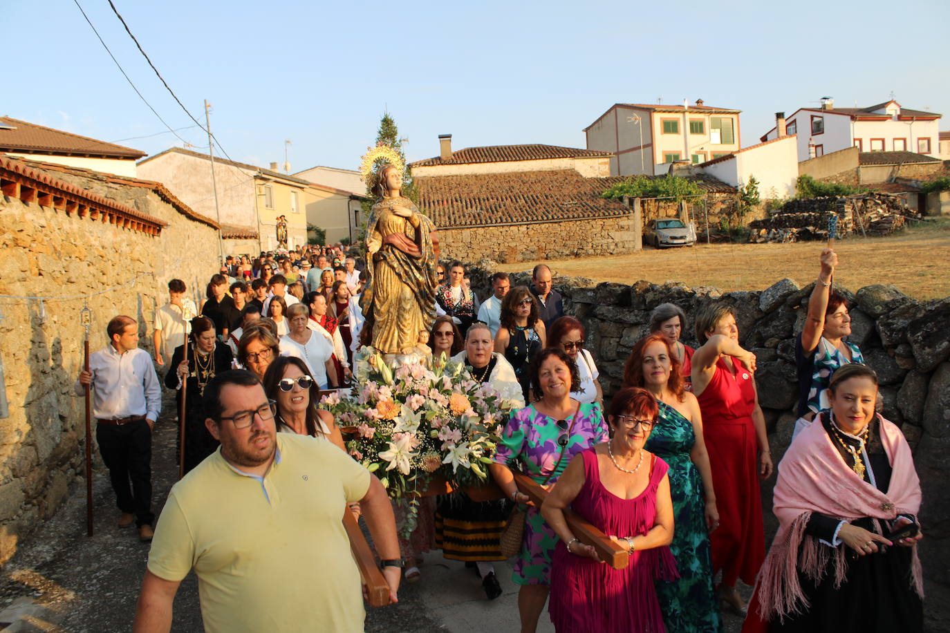 Puente del Congosto honra a la Virgen de la Asunción como antesala del día grande en honor a San Roque