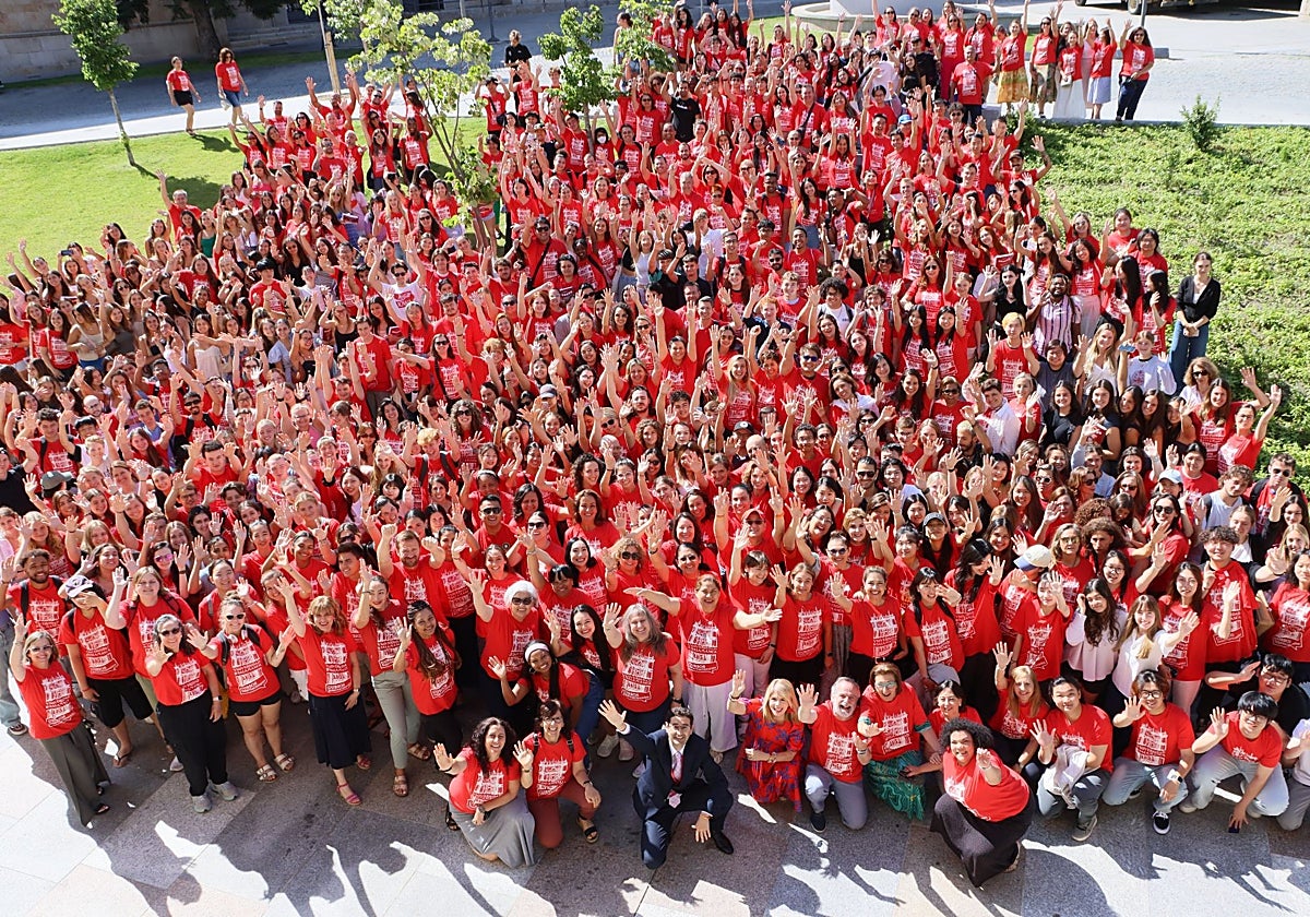 Algunos alumnos extranjeros que han elegido Salamanca para cursar sus estudios.