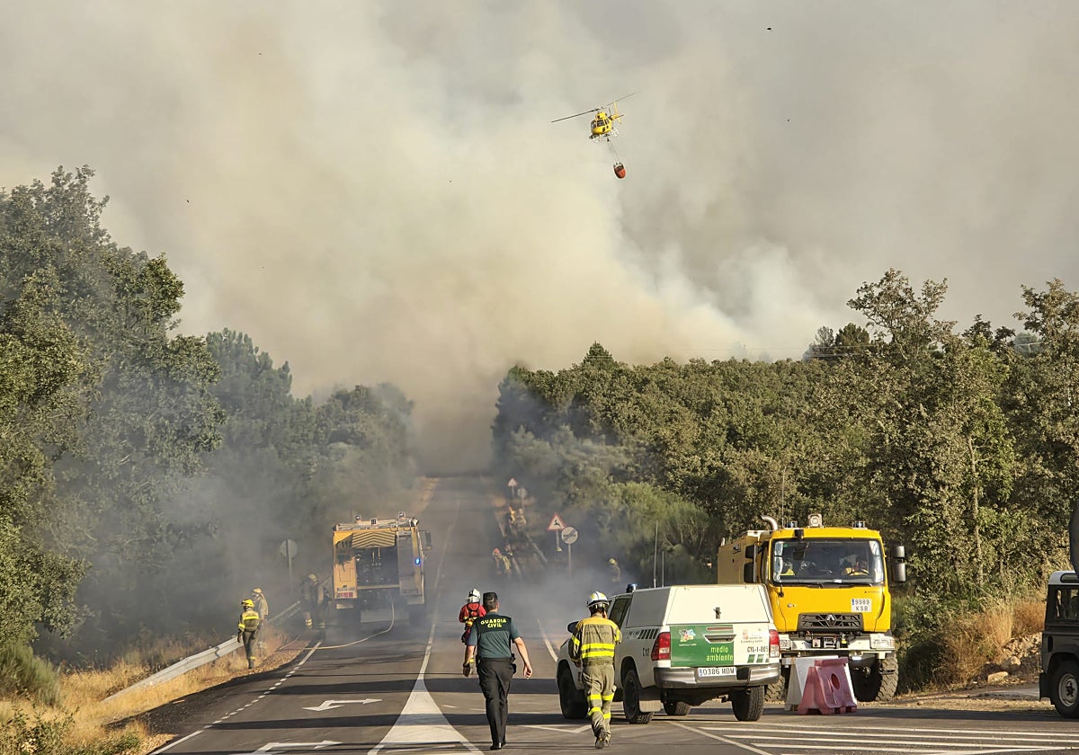 Los incendios de la provincia de este sábado, en imágenes