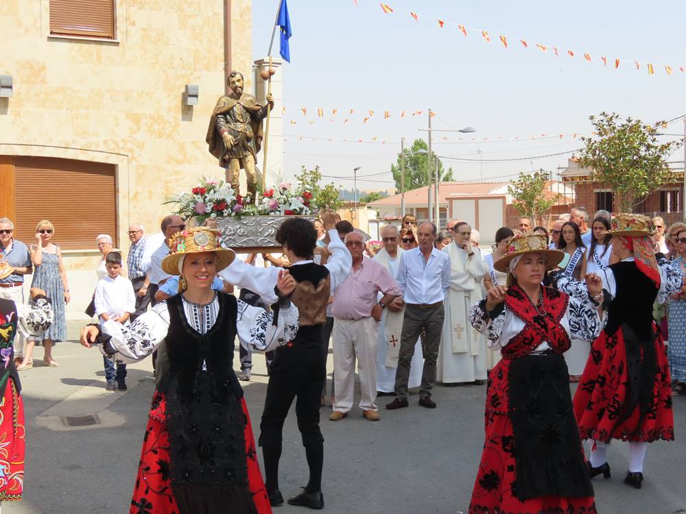 Bailes charros para San Roque en Babilafuente