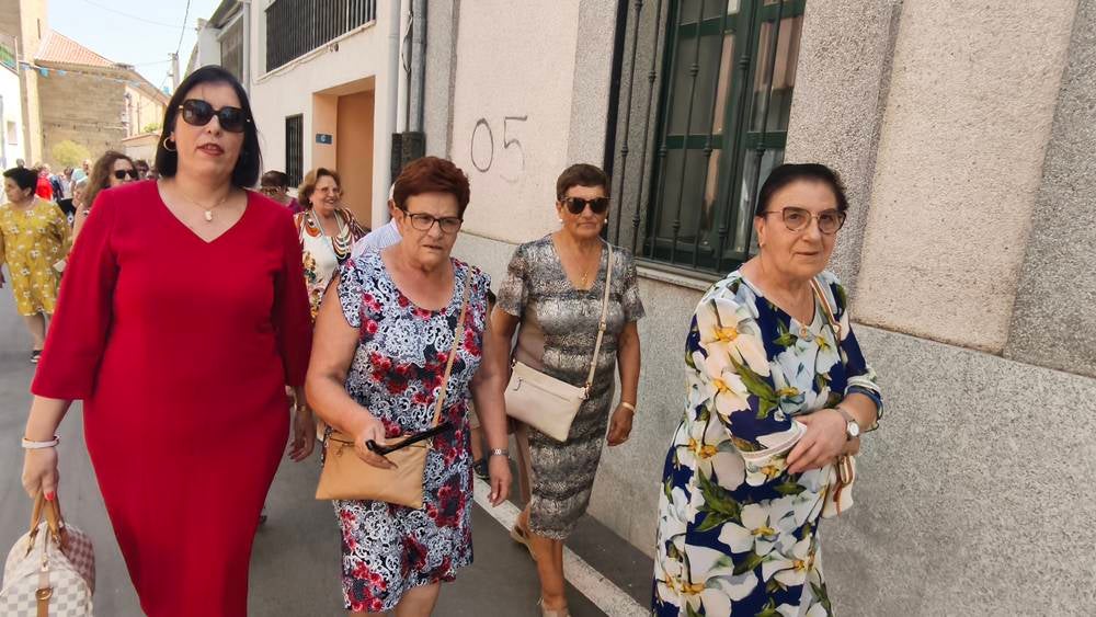 Procesión con San Roque en Cantalpino