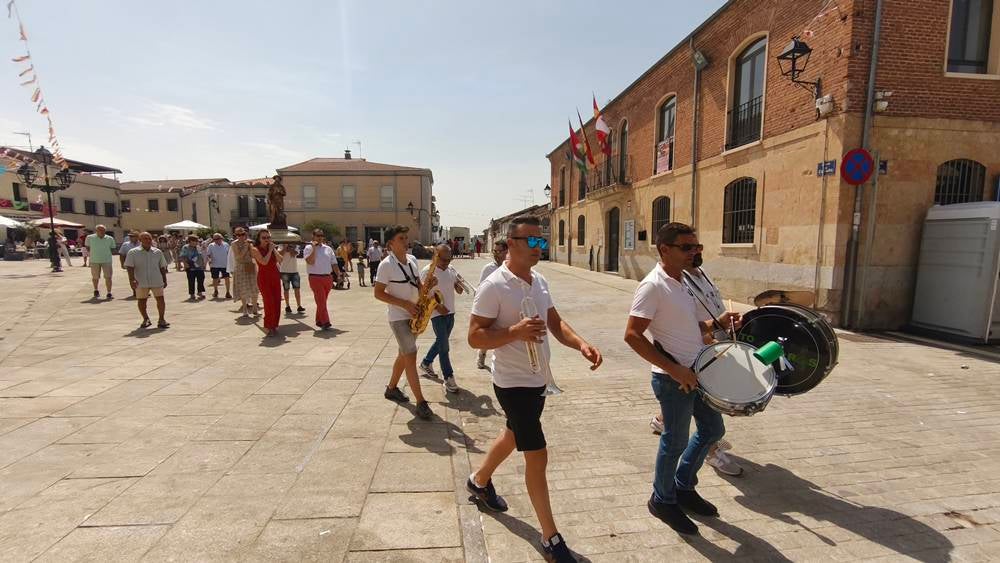 Procesión con San Roque en Cantalpino