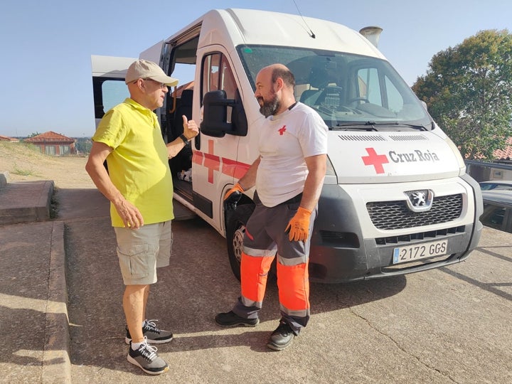 La noche más larga para los que huyeron del incendio y que fueron acogidos en Ledesma: &quot;La gente llegaba con muchos nervios&quot;