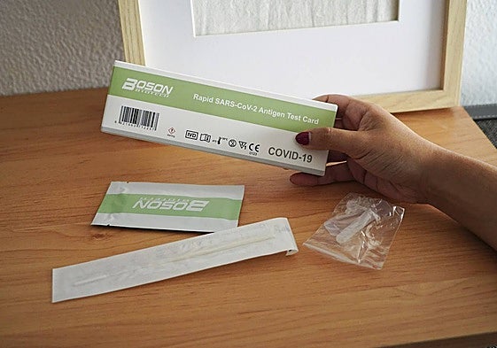 Test rápido de Covid-19.