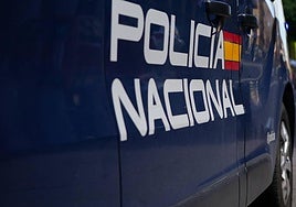 Un furgón de la Policía Nacional.