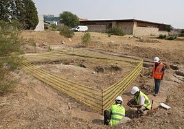 Inicio de los trabajos de la nueva excavación en el Cerro de San Vicente.