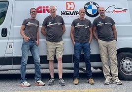 Juanma, Paco, Félix y Juan de Dios retransmitirán la Vuelta.