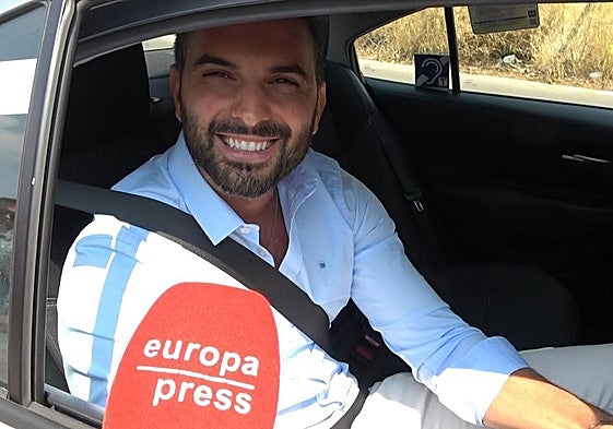 Suso Álvarez, ante el micrófono de Europa Press.