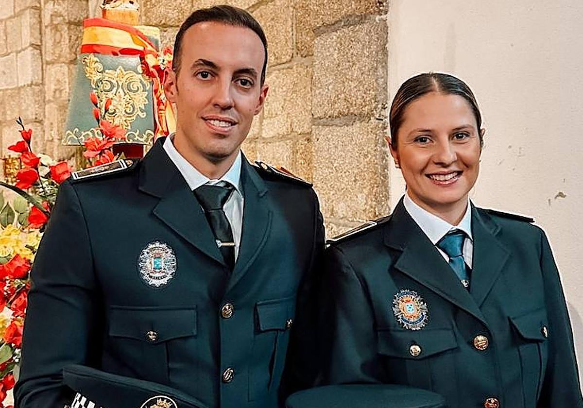 Alejandro Aparicio y Candelas De Dios, un matrimonio de policías locales de Béjar que salvaron la vida de un hombre que se ahogaba en un restaurante tras ingerir un alimento.