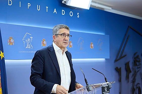 El portavoz del PSOE en el Congreso, Patxi López.