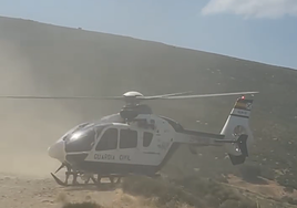 Imagen del rescate en la sierra de Béjar.