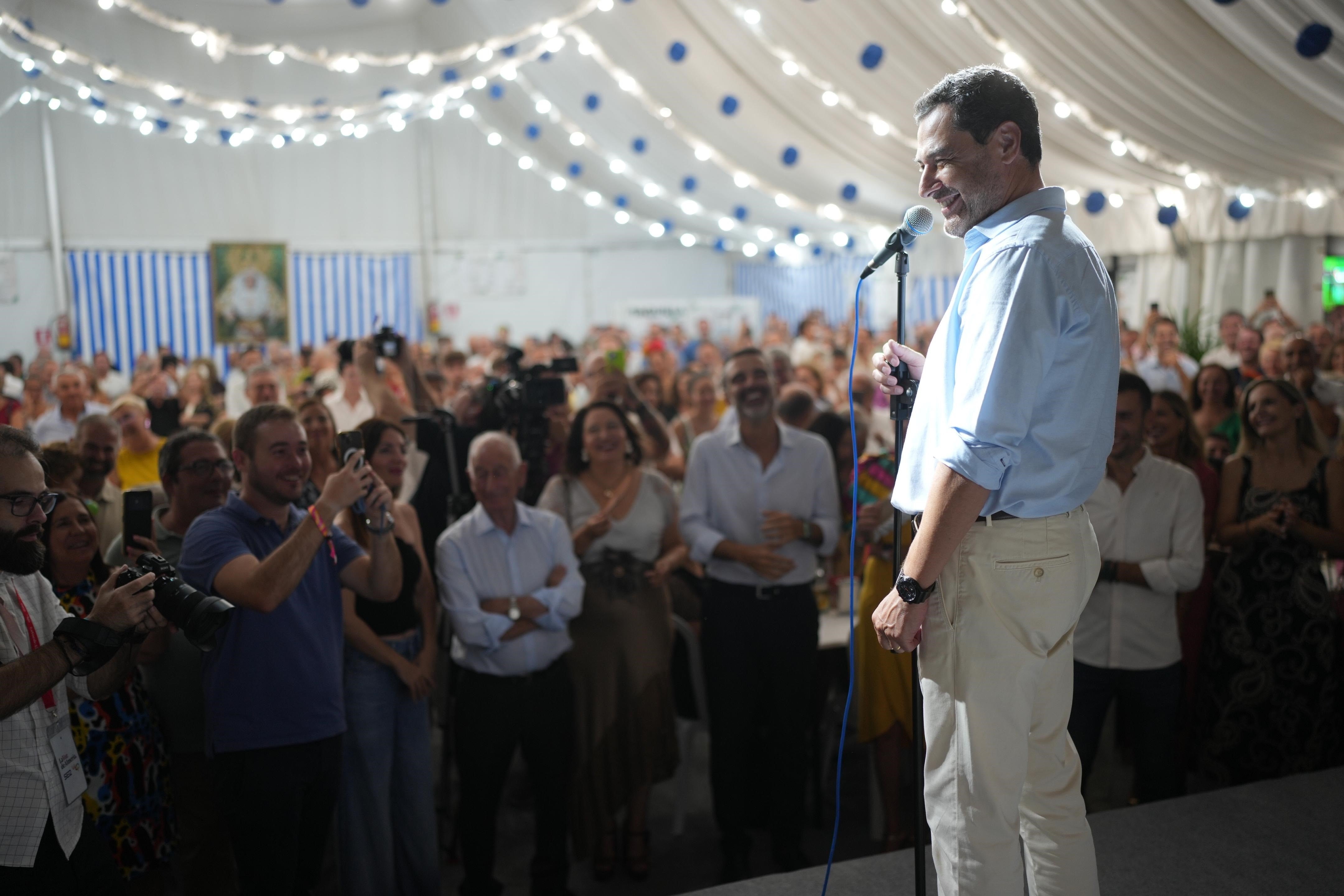 El presidente de la Junta de Andalucía y del PP autonómico, Juanma Moreno