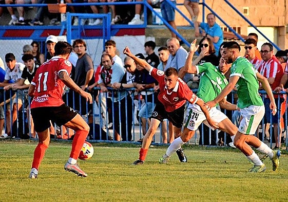 Imagen del choque entre Zamora y Unionistas en Benavente.