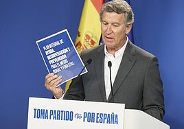 Feijóo comparece tras la reunión del Comité de Dirección del PP.