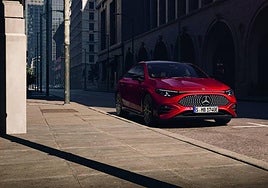 Imagen de un Mercedes-Benz CLA 100% eléctrico.