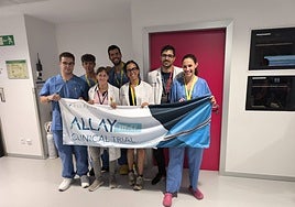 Representantes del equipo salmantino que ha iniciado el ensayo europeo.