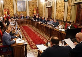 Pleno ordinario de la Diputación de Salamanca celebrado el pasado 29 de agosto.