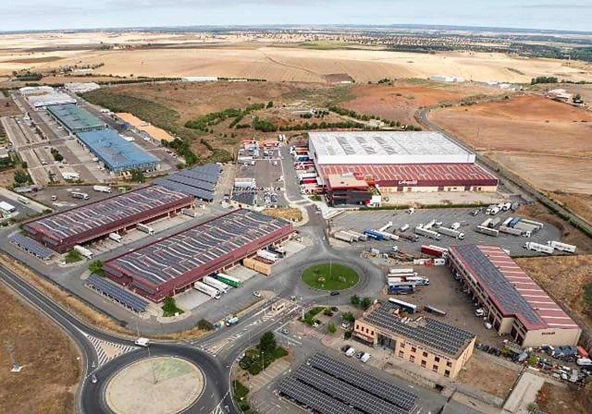 Vista aérea del Centro de Transportes de Salamanca.