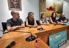 Pedro José Pérez, Patricia Gálvez, Carmen Ávila, Cristina Díaz y Álvaro Terrero.