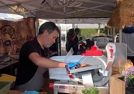 'Pata Negra' presume en Salamaq de los mejores bocadillos de jamón