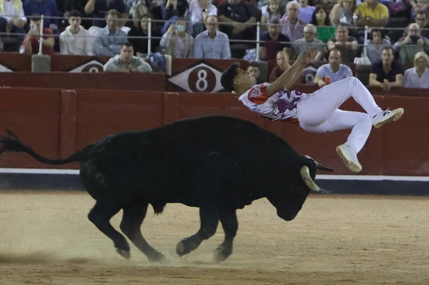 Las mejores imágenes del espectacular concurso de recortes que abrió la Feria en La Glorieta