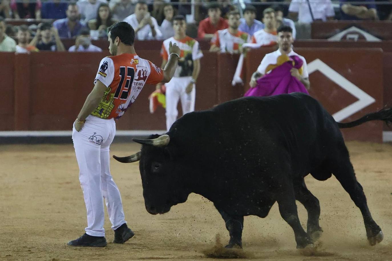 Las mejores imágenes del espectacular concurso de recortes que abrió la Feria en La Glorieta
