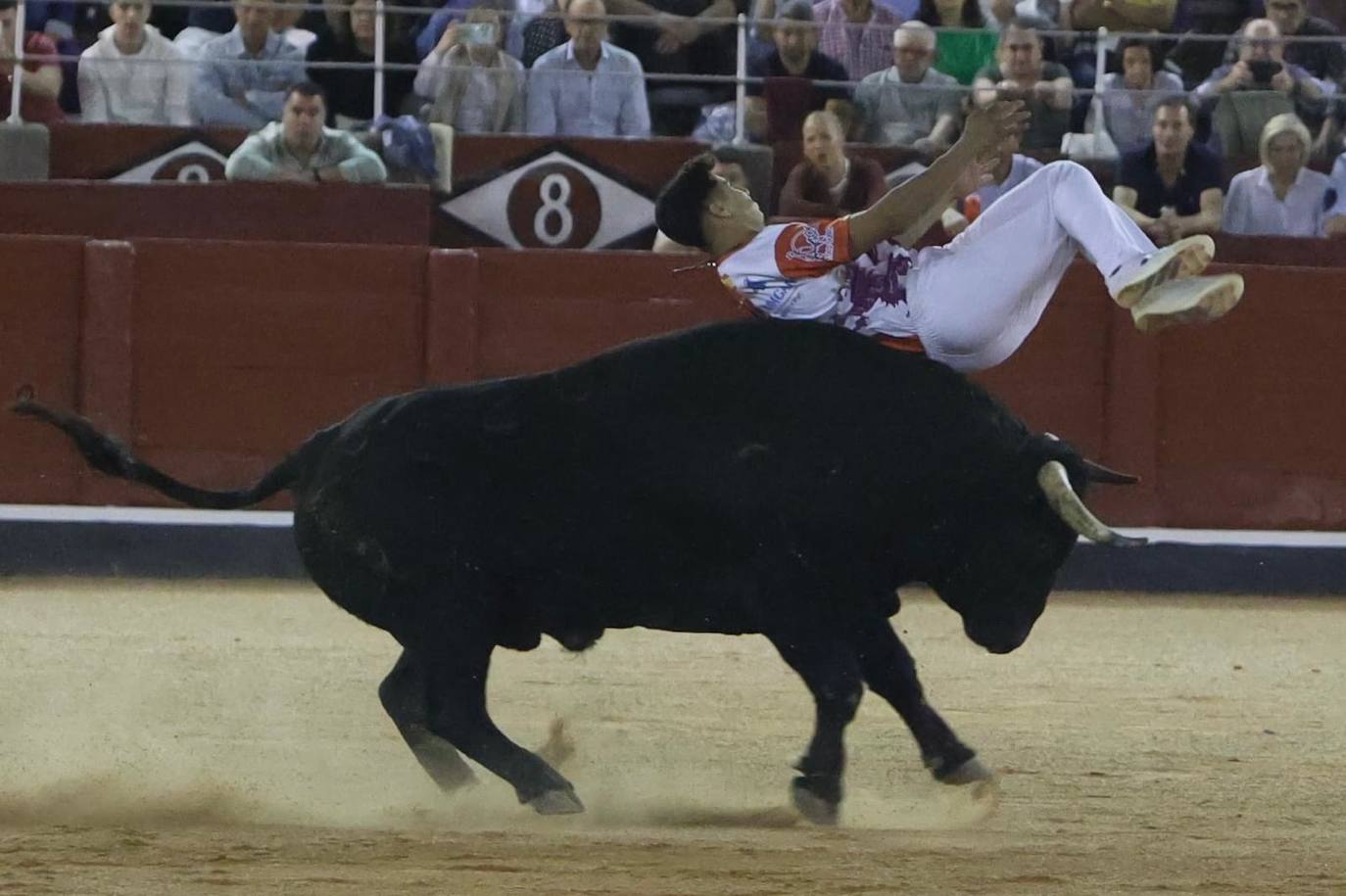 Las mejores imágenes del espectacular concurso de recortes que abrió la Feria en La Glorieta