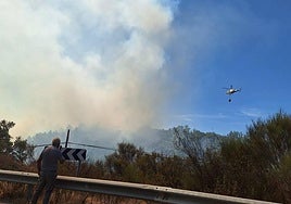 Imagen del incendio en Garcibuey.