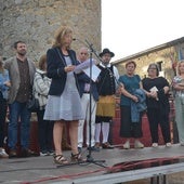 Teresa Sánchez durante la lectura del pregón