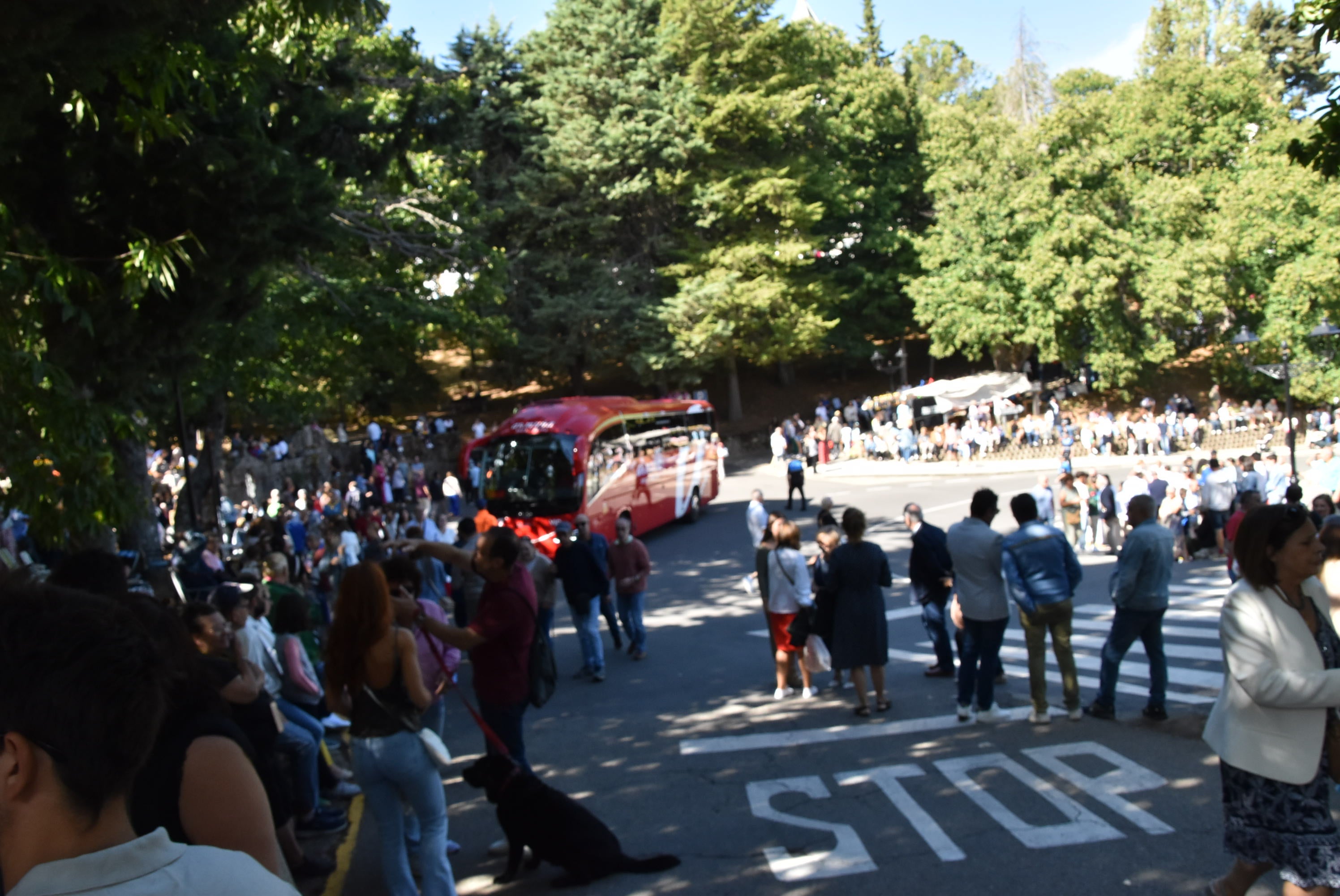 El paraje de El Castañar en Béjar se llena de fieles para acompañar a la Virgen