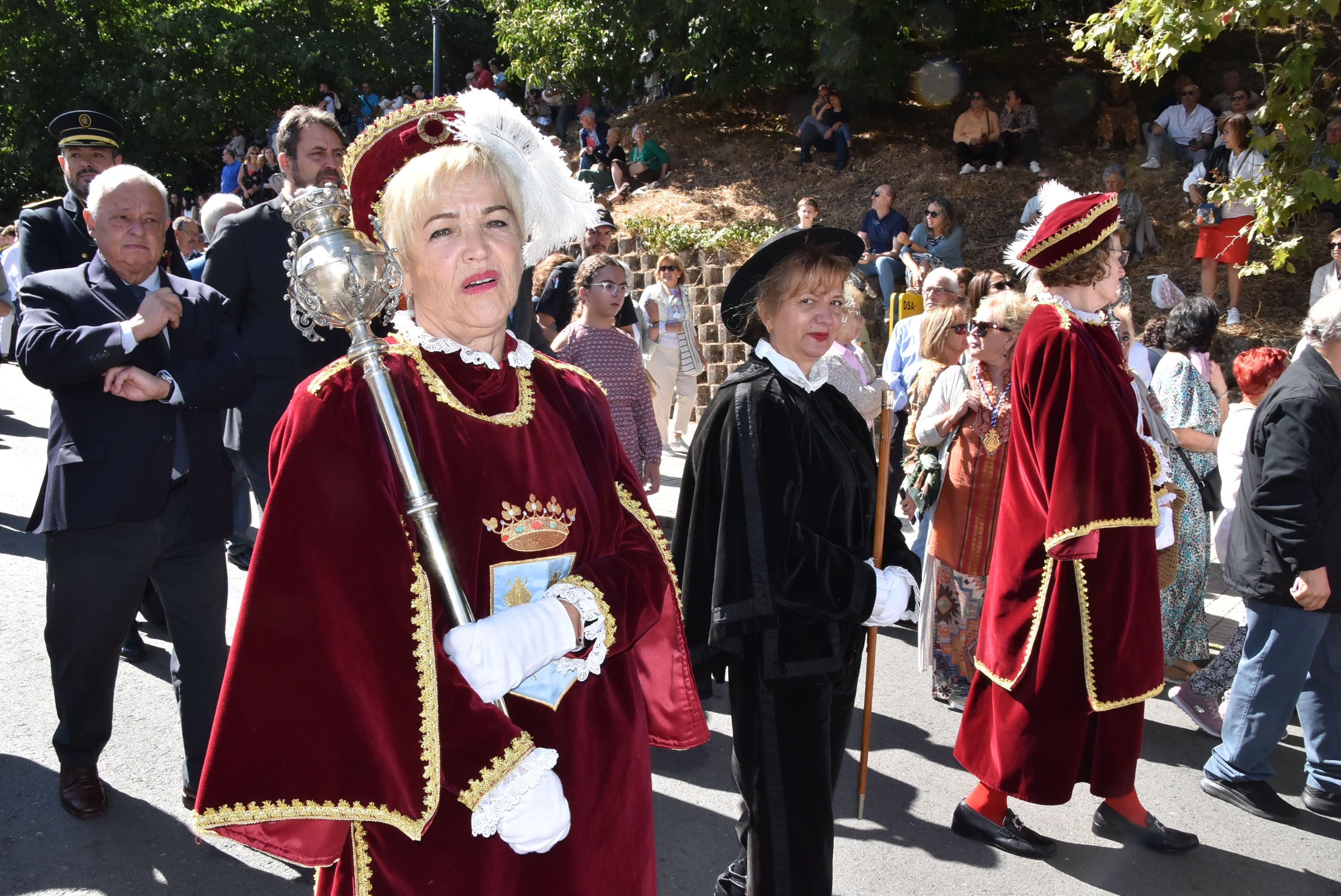 El paraje de El Castañar en Béjar se llena de fieles para acompañar a la Virgen