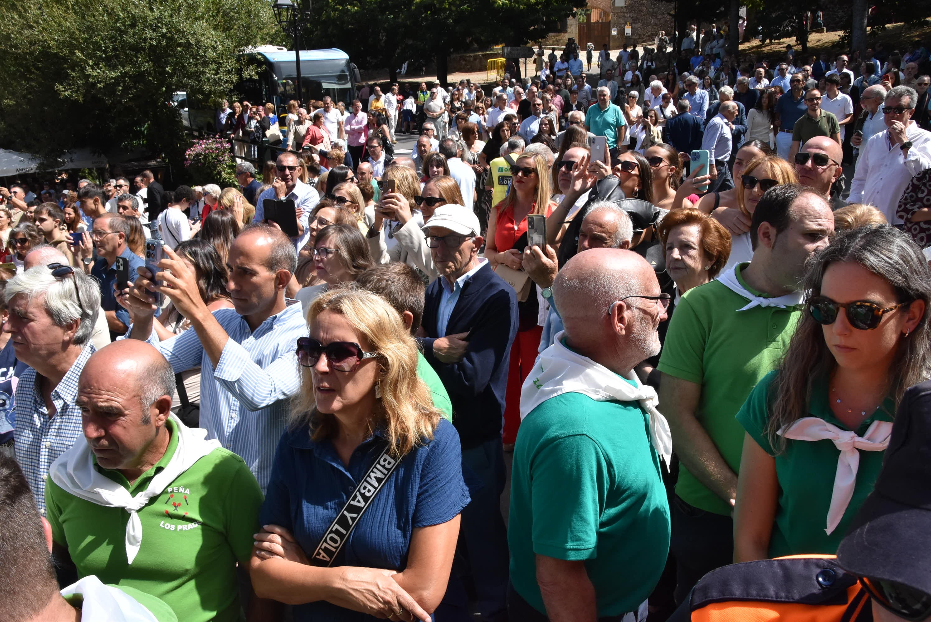 El paraje de El Castañar en Béjar se llena de fieles para acompañar a la Virgen