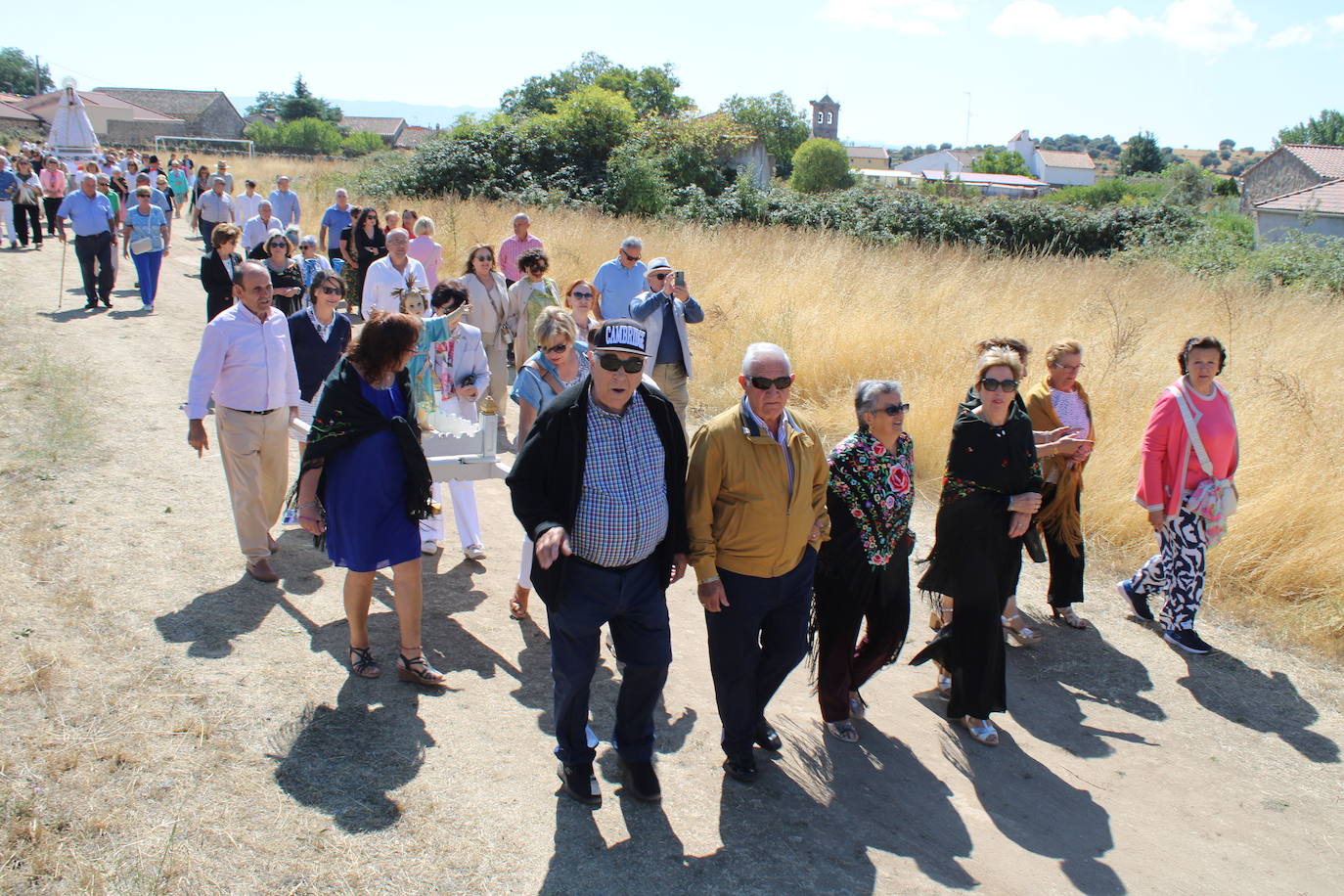 Gallegos de Solmirón entona el &quot;Adiós&quot; a la Virgen de Gracia Carrero