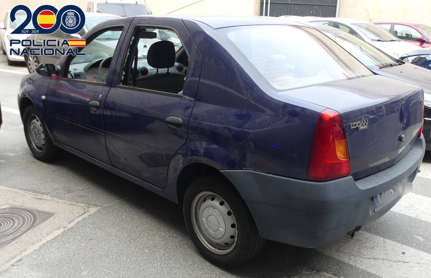 Imagen de uno de los vehículos en los que se acometieron los robos.