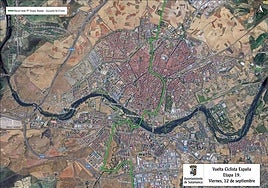 Mapa con el recorrido de la etapa 19 de la Vuelta Ciclista a España.