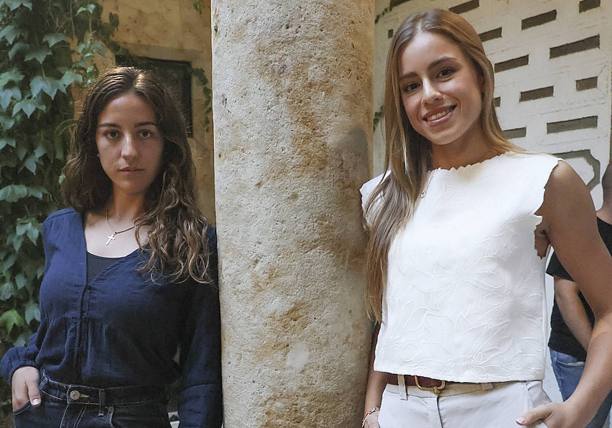 Raquel Martín y Olga Casado, en Salamaca el miércoles.