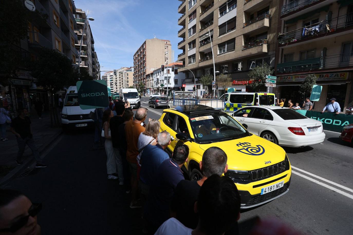 Mucha seguridad, protestas, y afición por el ciclismo: todas las imágenes de La Vuelta en Salamanca