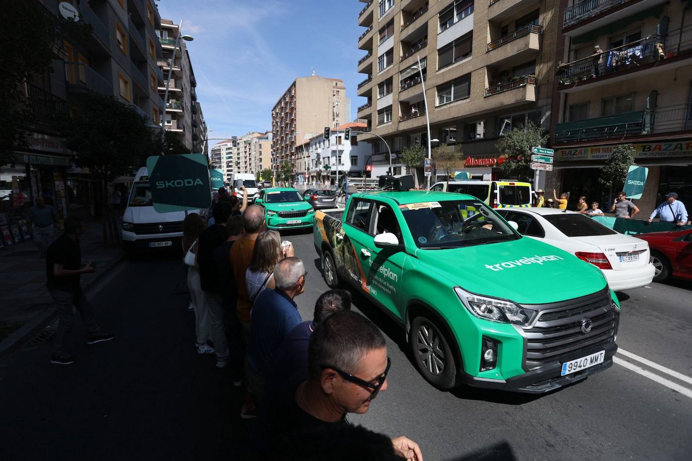 Mucha seguridad, protestas, y afición por el ciclismo: todas las imágenes de La Vuelta en Salamanca