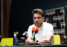 Jorge García, durante la rueda de prensa de este viernes.