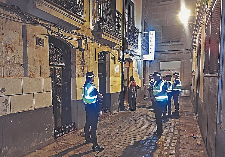 Intervención en la calle Cerrada del Corrillo.